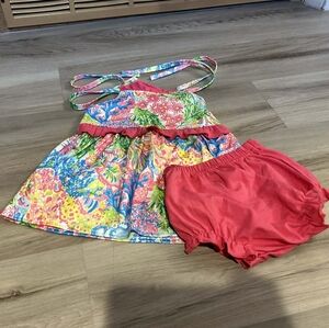 Abby & Evie Floral Dress And Bloomers